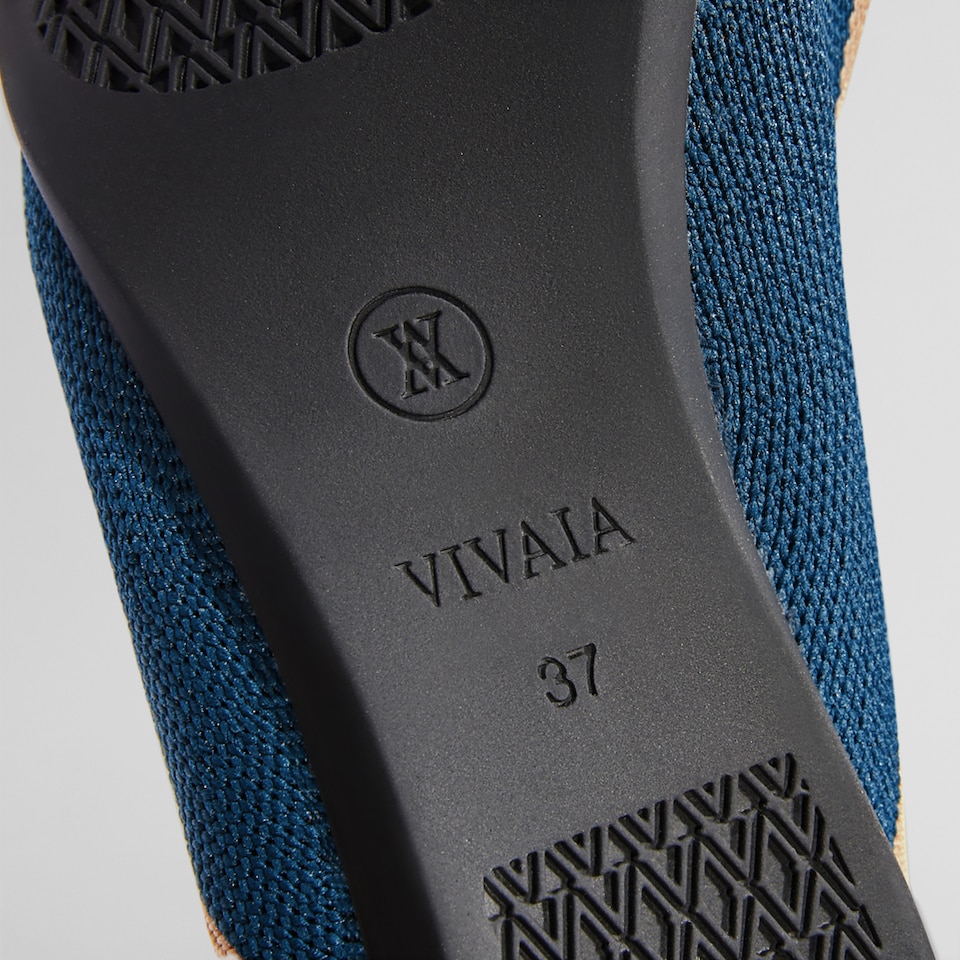 Vienna Pointy Flats in Marine Blue | Women's Sustainable, Washable and Stylish Shoes | VIVAIA