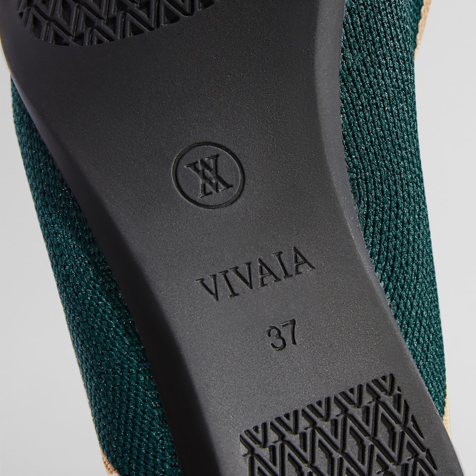 Vienna Pointy Flats in Deep Peacock | Women's Sustainable, Washable and Stylish Shoes | VIVAIA