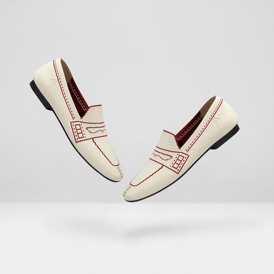 Sierra Square-toe Loafers in Light Khaki | Women's Sustainable, Washable and Stylish Shoes | VIVAIA