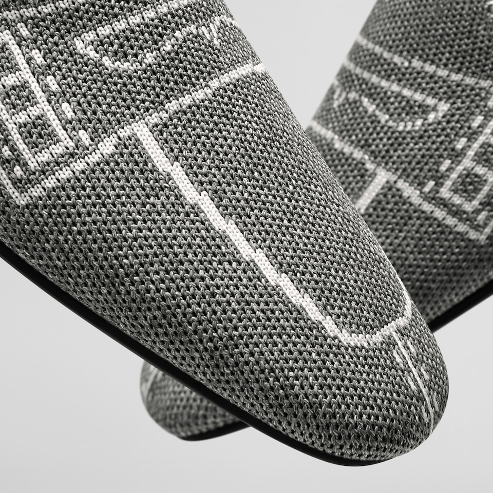 Sierra Square-toe Loafers in Rich Grey | Women's Sustainable, Washable and Stylish Shoes | VIVAIA