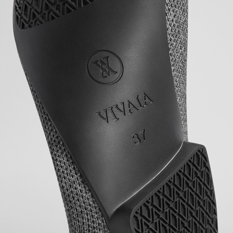 Sierra Square-toe Loafers in Rich Grey | Women's Sustainable, Washable and Stylish Shoes | VIVAIA