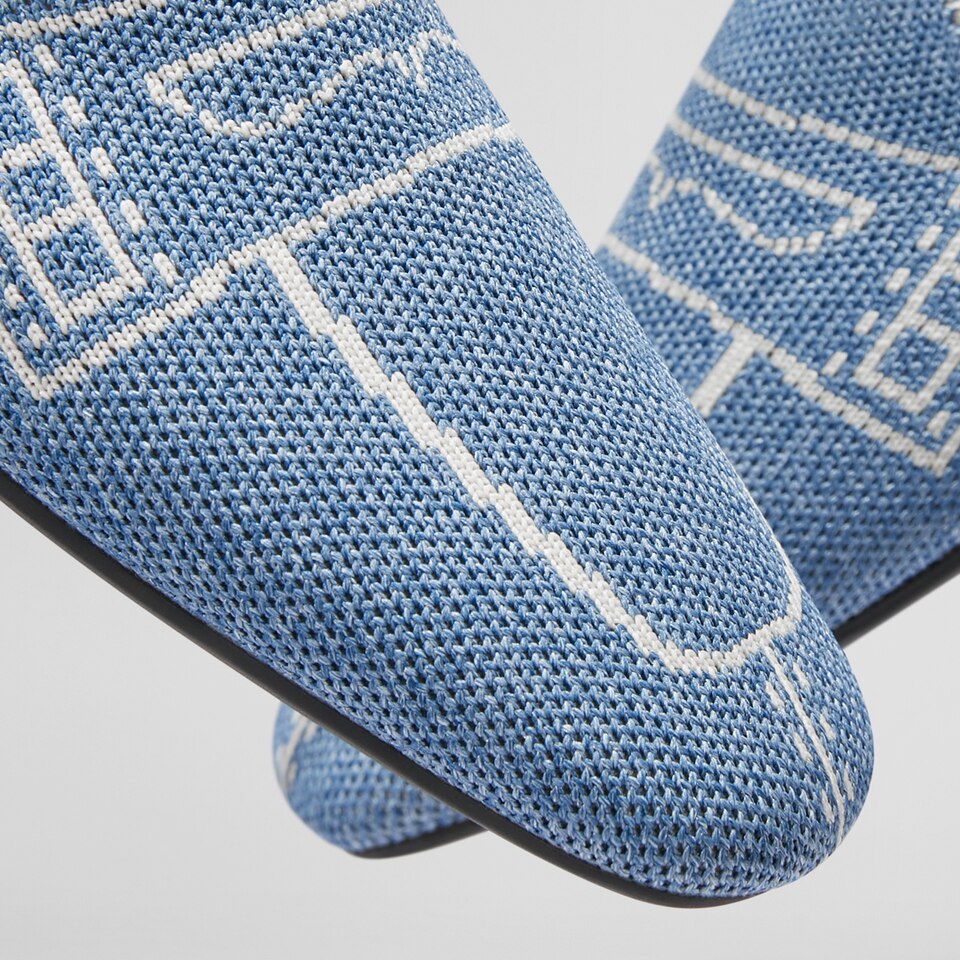 Sierra Square-toe Loafers in Denim Blue | Women's Sustainable, Washable and Stylish Shoes | VIVAIA