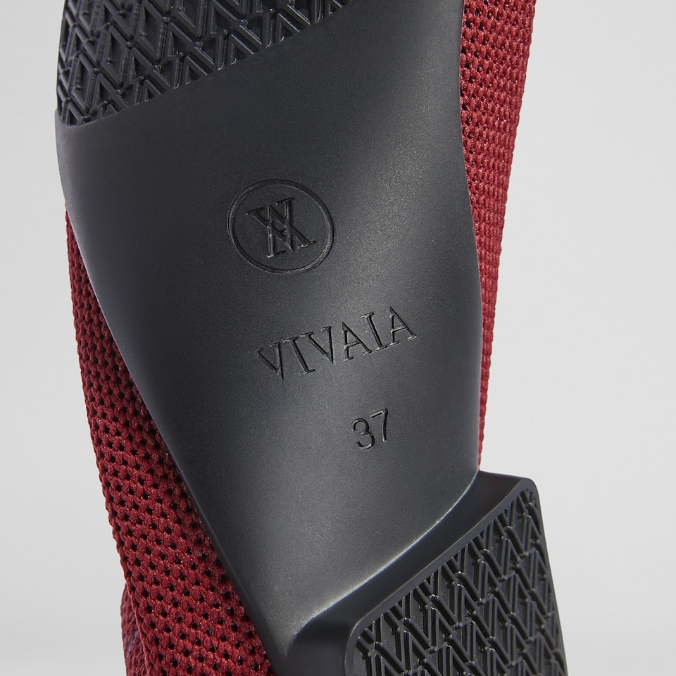 Sierra Square-toe Loafers in Crab Red | Women's Sustainable, Washable and Stylish Shoes | VIVAIA