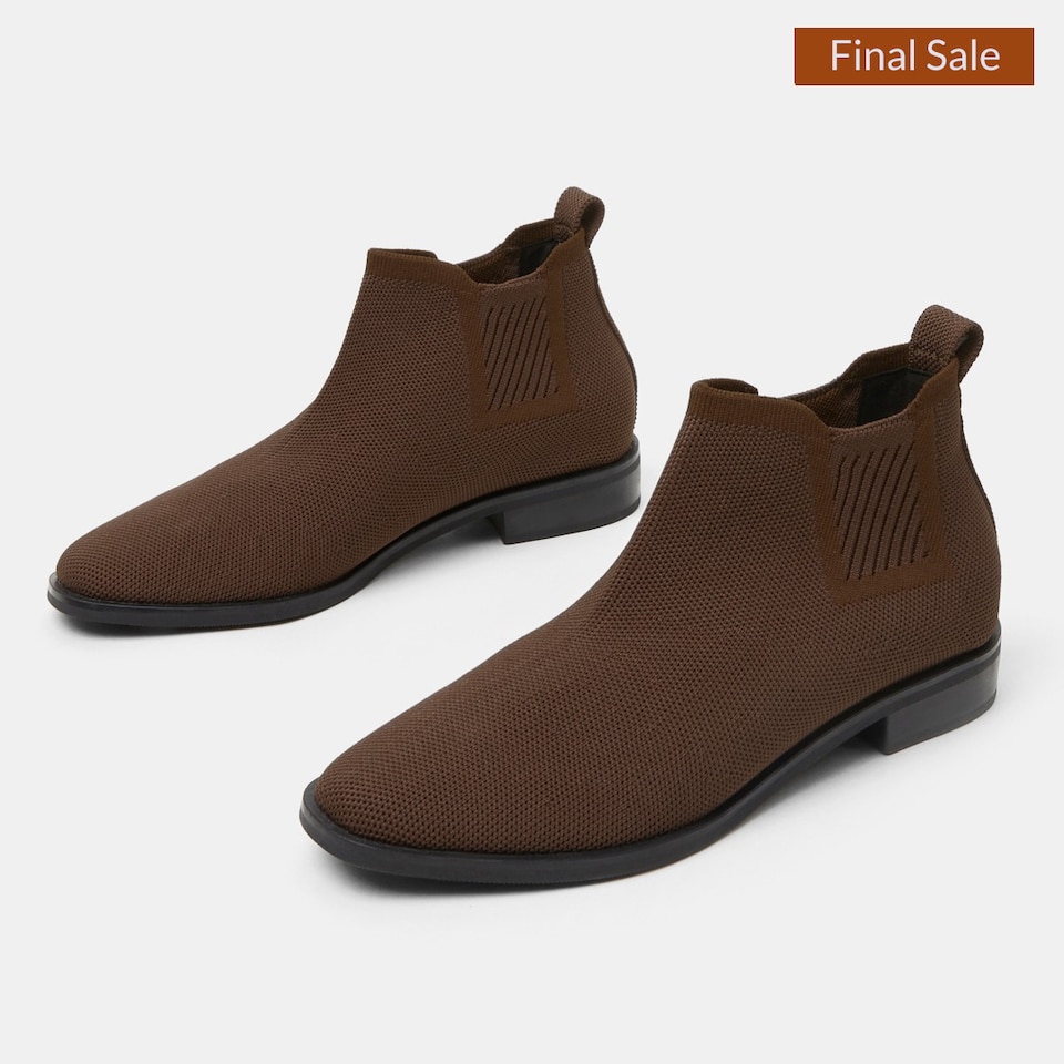 Ryan Chelsea Heeled Boots in Coffee Brown- Women's Sustainable and Stylish Shoes | VIVAIA