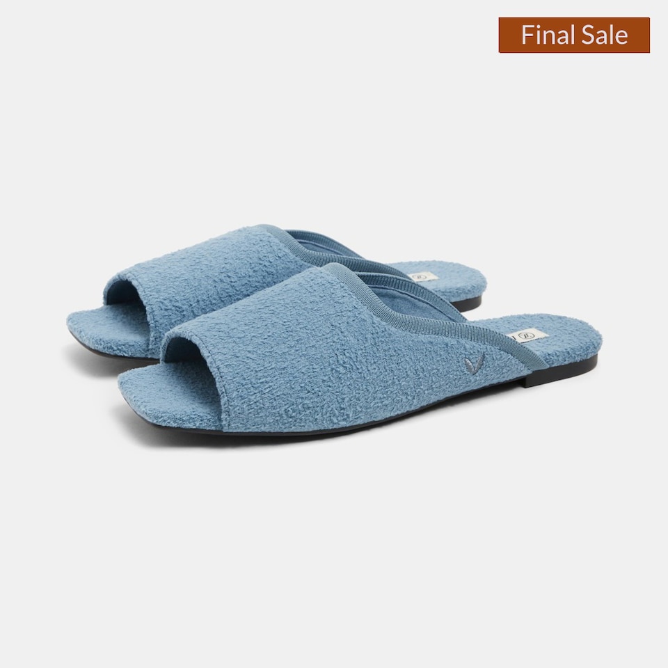 Helen Mules in Teal Blue | Women's Sustainable and Stylish Shoes | VIVAIA