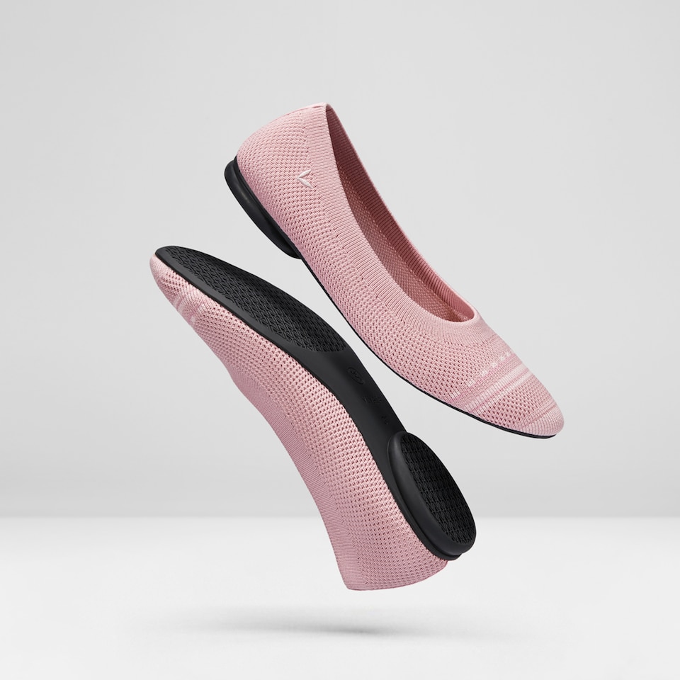 Aditi Women Ballet Flats Ash Rose -Washable & Comfortable | VIVAIA