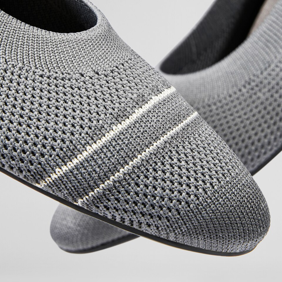 Aditi Women Ballet Flats Rich Grey -Washable & Comfortable | VIVAIA