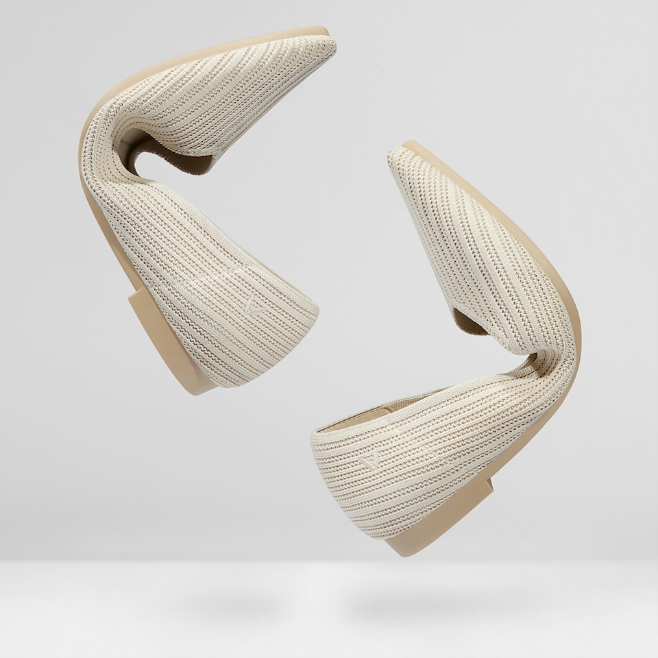 Macy Pointy Flats in Cream Ivory | Women's Sustainable,Washable and Stylish Shoes | VIVAIA