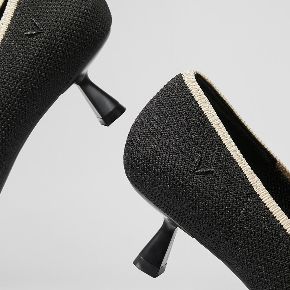 Natasha Women Pointed toe Heels Black -Washable & Comfortable Shoes | VIVAIA