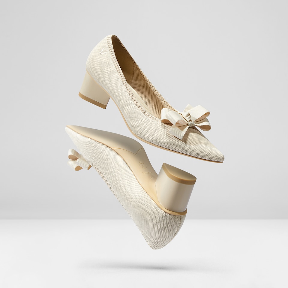 Tracy Pointy Heels Cream Ivory - Versatile & Glamorous Women Shoes | VIVAIA