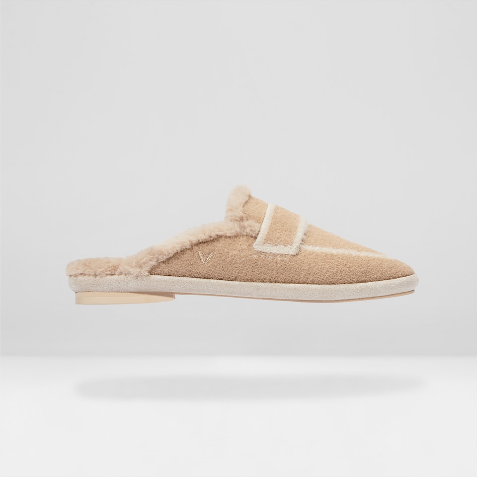 Renee Mules in Khaki Brown | Women's Sustainable and Stylish Shoes | VIVAIA