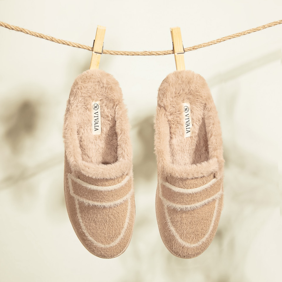 Renee Mules in Khaki Brown | Women's Sustainable and Stylish Shoes | VIVAIA