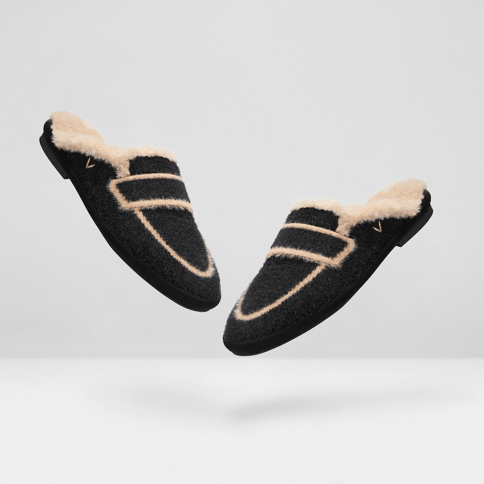 Renee Mules in Black | Women's Sustainable and Stylish Shoes | VIVAIA