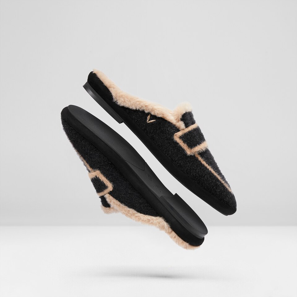 Renee Mules in Black | Women's Sustainable and Stylish Shoes | VIVAIA