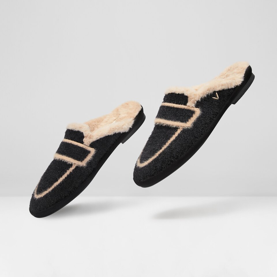 Renee Mules in Black | Women's Sustainable and Stylish Shoes | VIVAIA