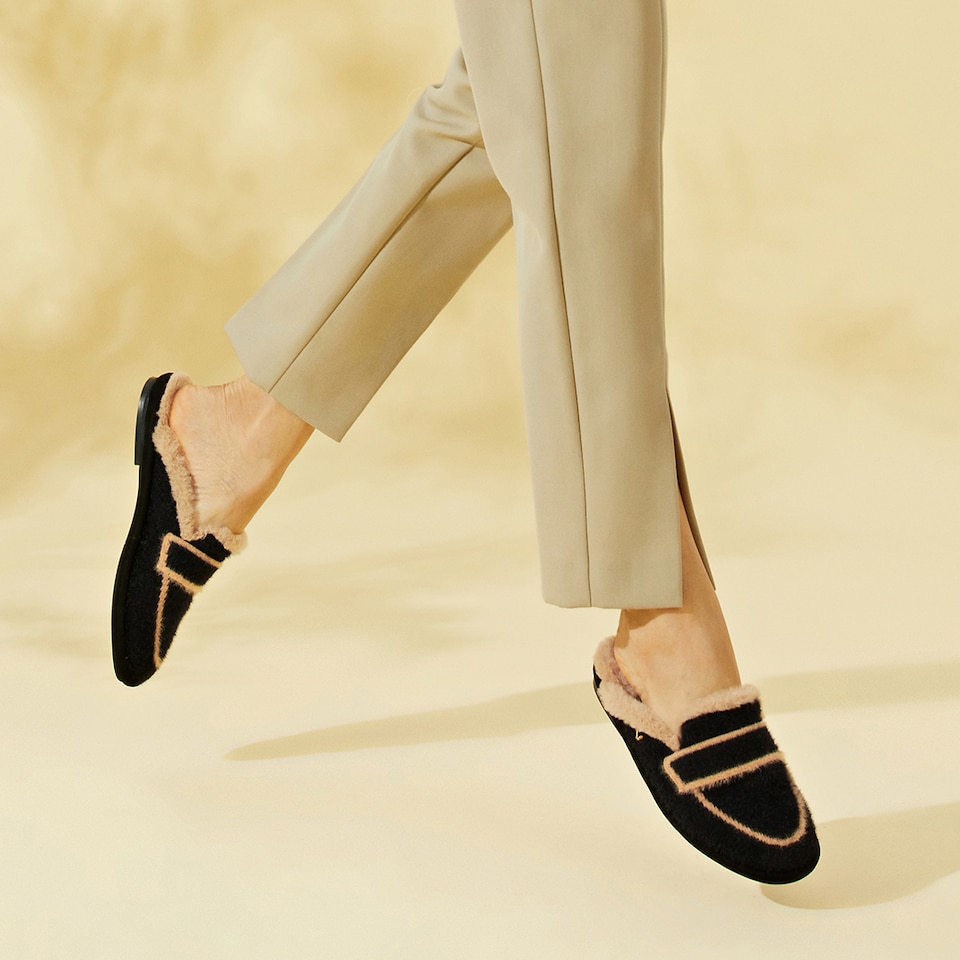 Renee Mules in Black | Women's Sustainable and Stylish Shoes | VIVAIA