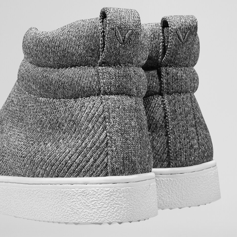 Glenda High-top Sneakers in Rich Grey | Women's Sustainable, Washable and Stylish Shoes | VIVAIA