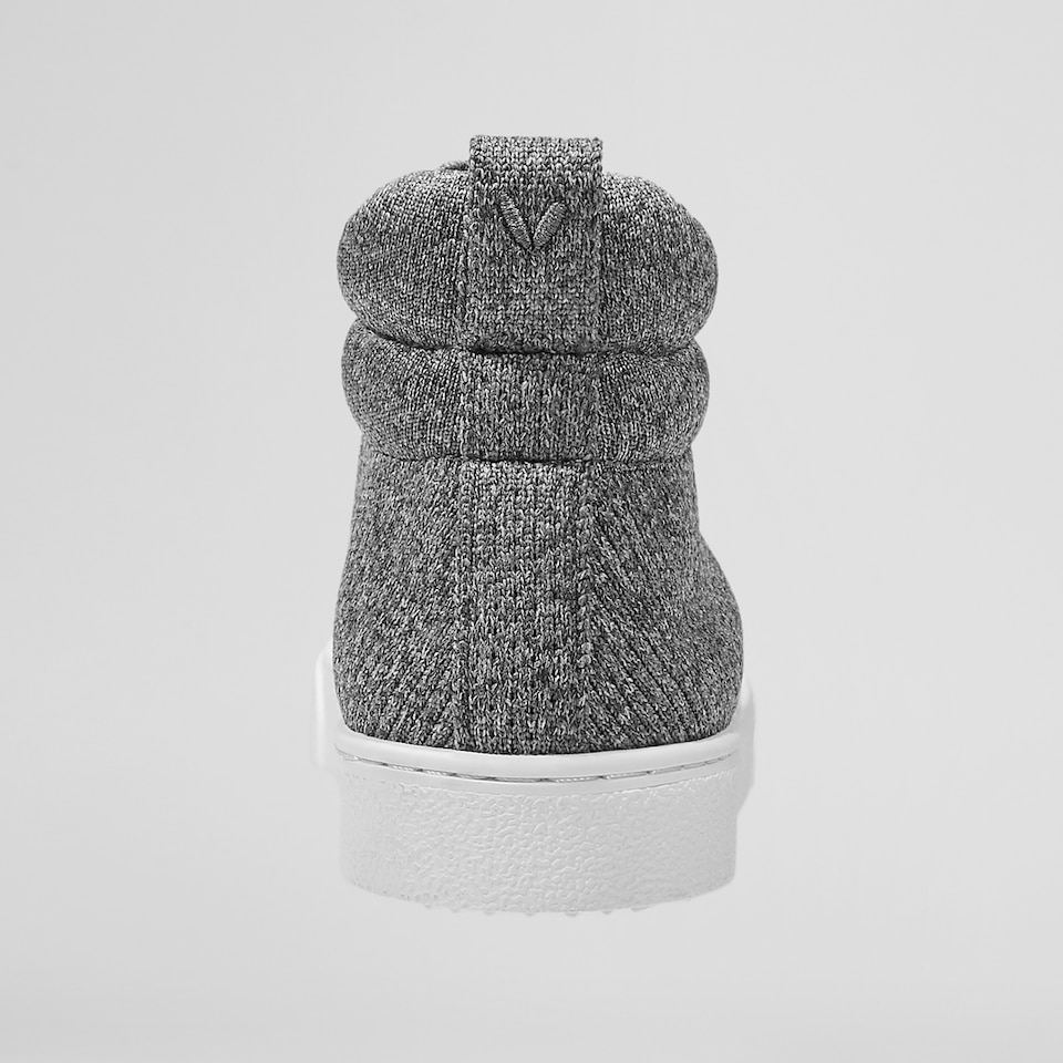 Glenda High-top Sneakers in Rich Grey | Women's Sustainable, Washable and Stylish Shoes | VIVAIA