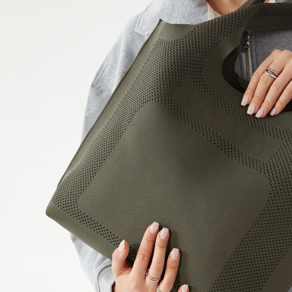 Zahara Tote Bag in Grey Green | Women's Sustainable, Washable and Stylish Bags | VIVAIA