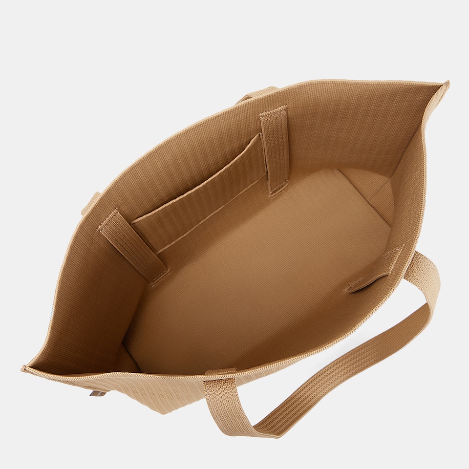Zaneta Tote Bag in Khaki Brown-Sustainable, Washable Bags | VIVAIA