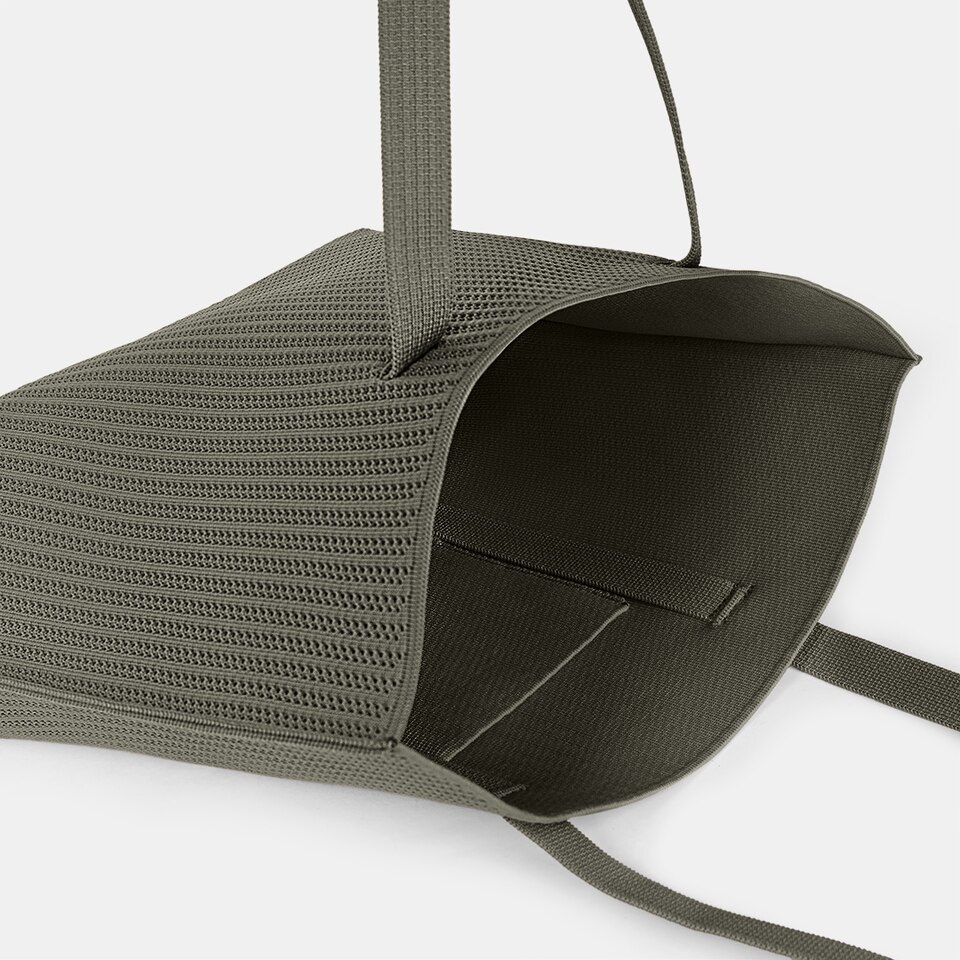 Zaneta Tote Bag in Olive Green-Women's Sustainable, Washable Bags | VIVAIA