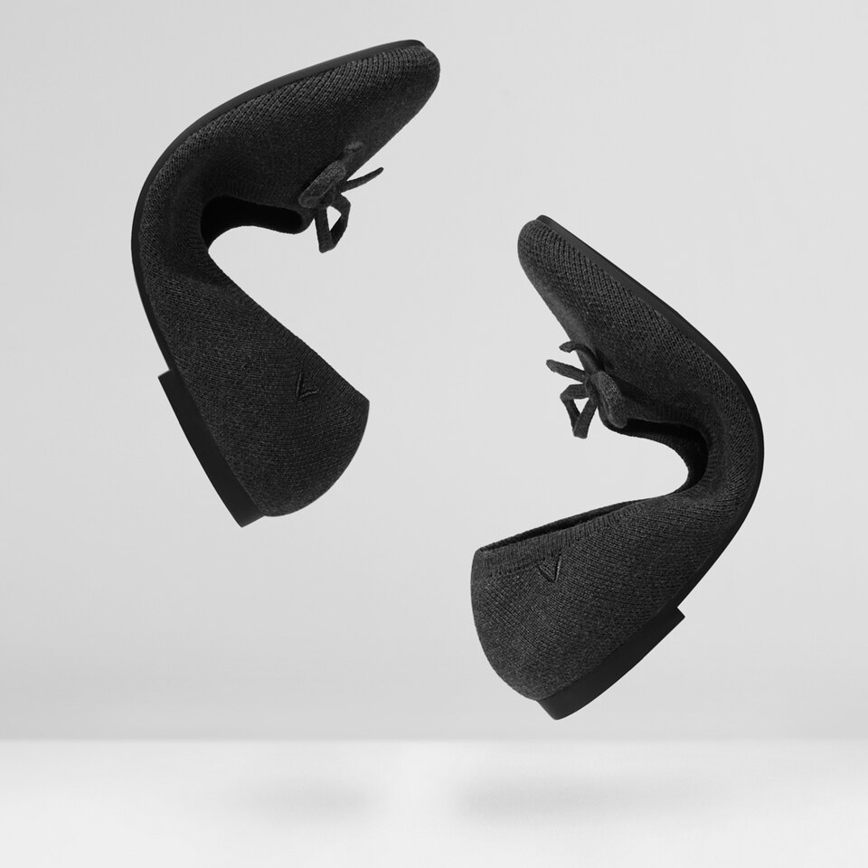 Bonny Round Toe Foldable Flats in Black - Women's Sustainable, Washable and Stylish Shoes | Vivaia