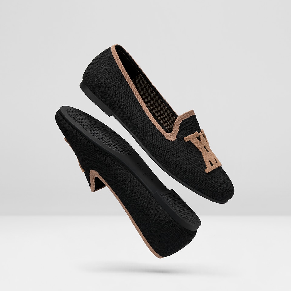 Nadia Round-Toe Loafers in Black - Women's Sustainable and Stylish Loafer Shoes | Vivaia