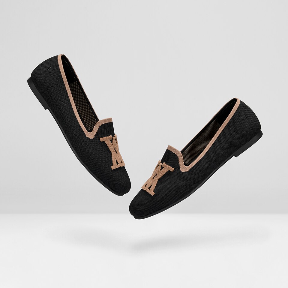 Nadia Round-Toe Loafers in Black - Women's Sustainable and Stylish Loafer Shoes | Vivaia