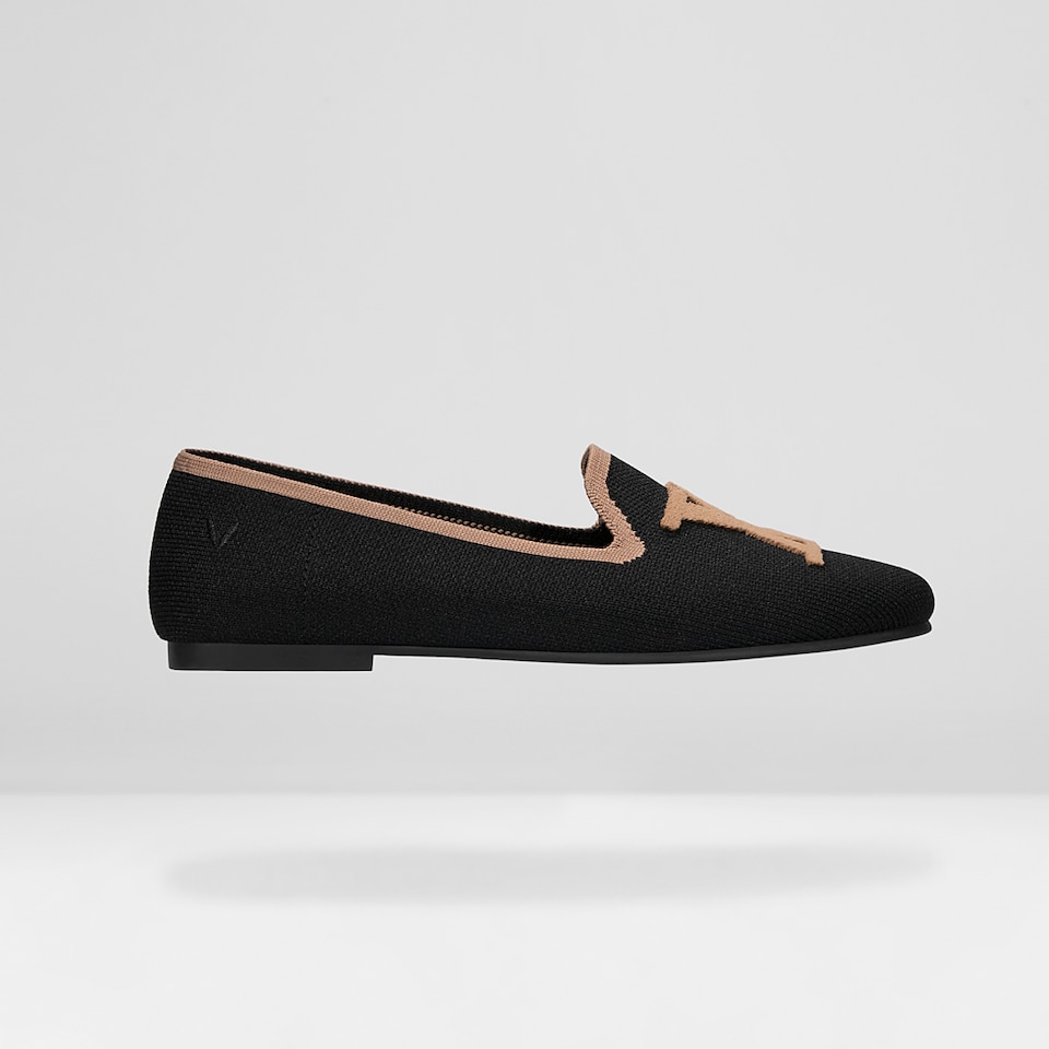 Nadia Round-Toe Loafers in Black - Women's Sustainable and Stylish Loafer Shoes | Vivaia