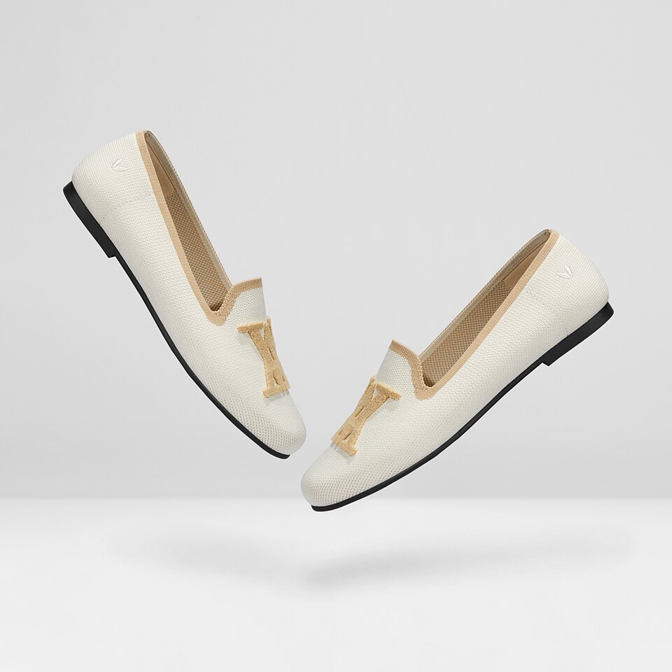 Nadia Round-Toe Loafers in Cream Ivory - Women's Sustainable and Stylish Loafer Shoes | Vivaia