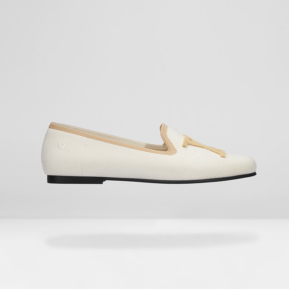Nadia Round-Toe Loafers in Cream Ivory - Women's Sustainable and Stylish Loafer Shoes | Vivaia