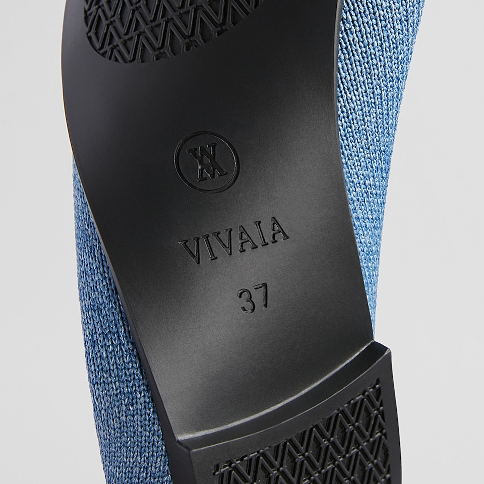 Nadia Round-Toe Loafers in Denim Blue - Women's Sustainable and Stylish Shoes | Vivaia