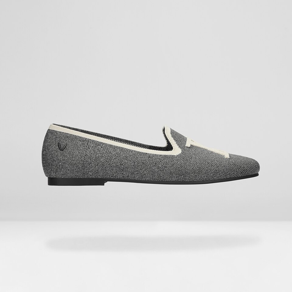 Nadia Round-Toe Loafers in Lava Gray - Women's Sustainable and Stylish Loafer Shoes | Vivaia
