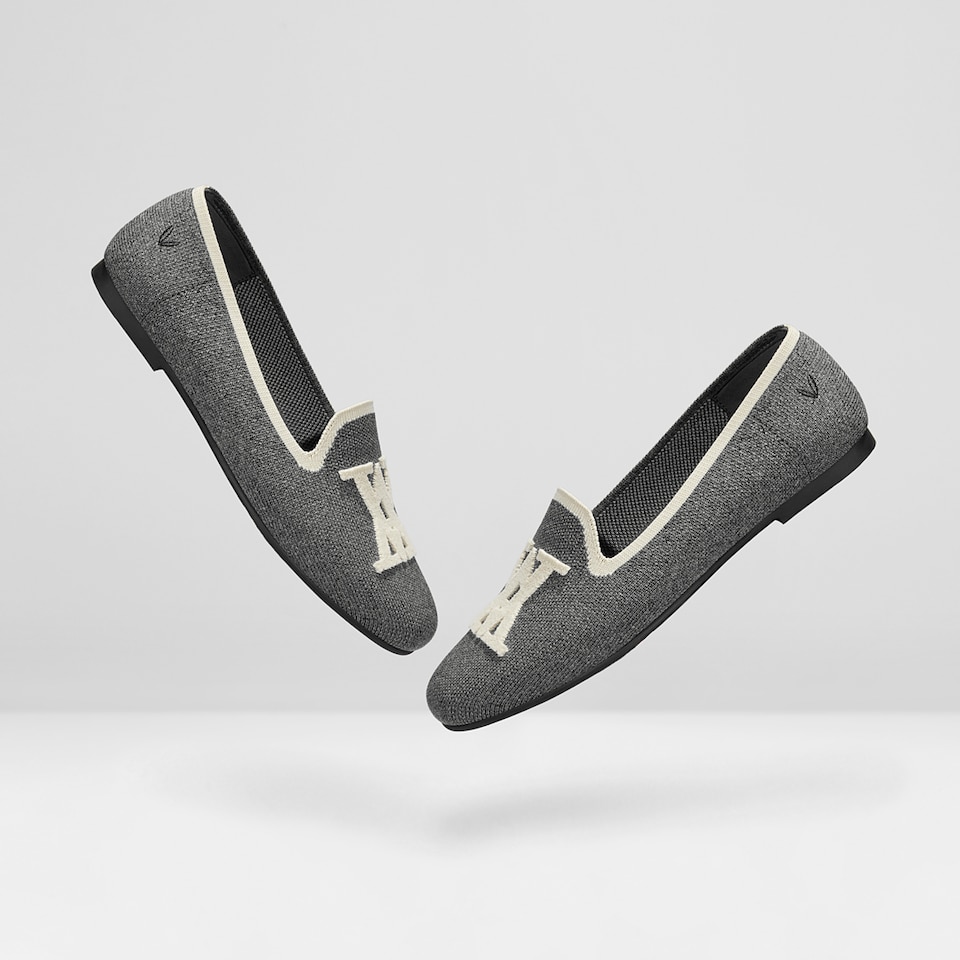 Nadia Round-Toe Loafers in Lava Gray - Women's Sustainable and Stylish Loafer Shoes | Vivaia