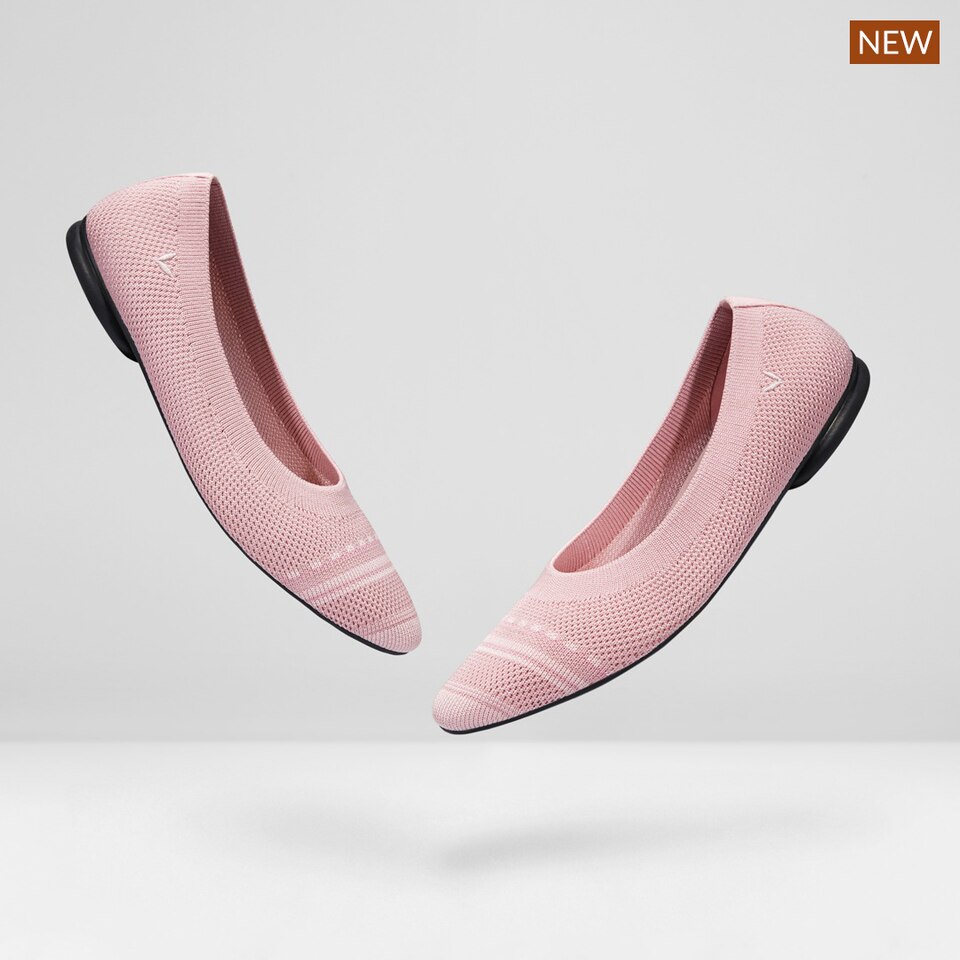 Aditi Women Ballet Flats Ash Rose -Washable & Comfortable | VIVAIA