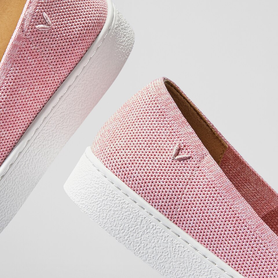 Jenny Round Toe Slip-on Sneakers in Ash Rose - Women's Sustainable, Washable and Stylish Shoes | Vivaia