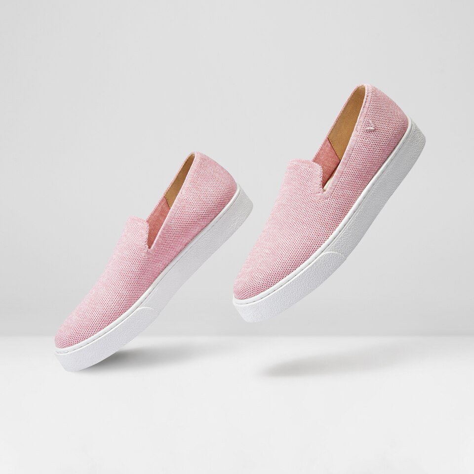 Jenny Round Toe Slip-on Sneakers in Ash Rose - Women's Sustainable, Washable and Stylish Shoes | Vivaia