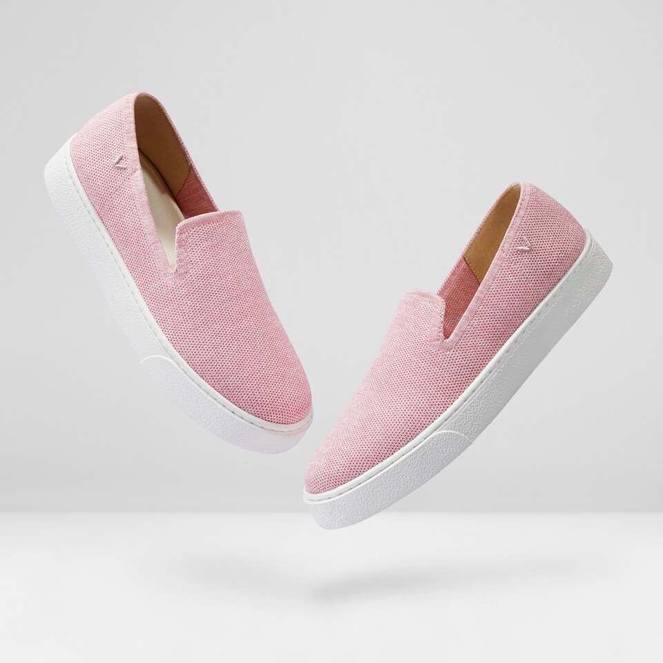Jenny Round Toe Slip-on Sneakers in Ash Rose - Women's Sustainable, Washable and Stylish Shoes | Vivaia