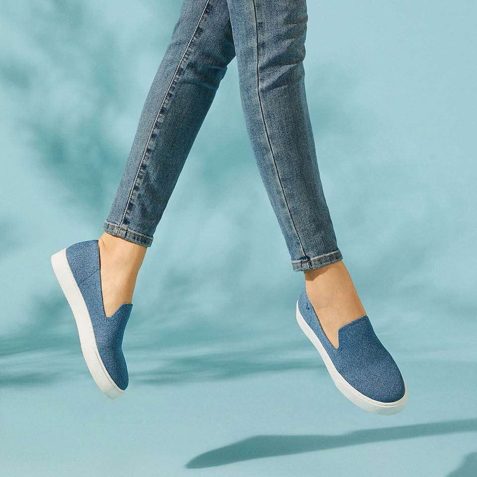 Jenny Round Toe Slip-on Sneakers in Ash Rose - Women's Sustainable, Washable and Stylish Shoes | Vivaia