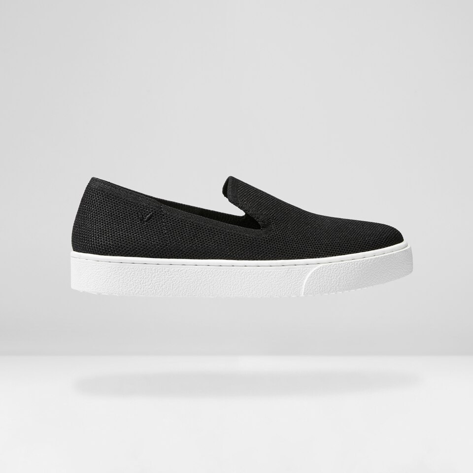 Jenny Round Toe Slip-on Sneakers in Black - Women's Sustainable, Washable and Stylish Shoes | Vivaia