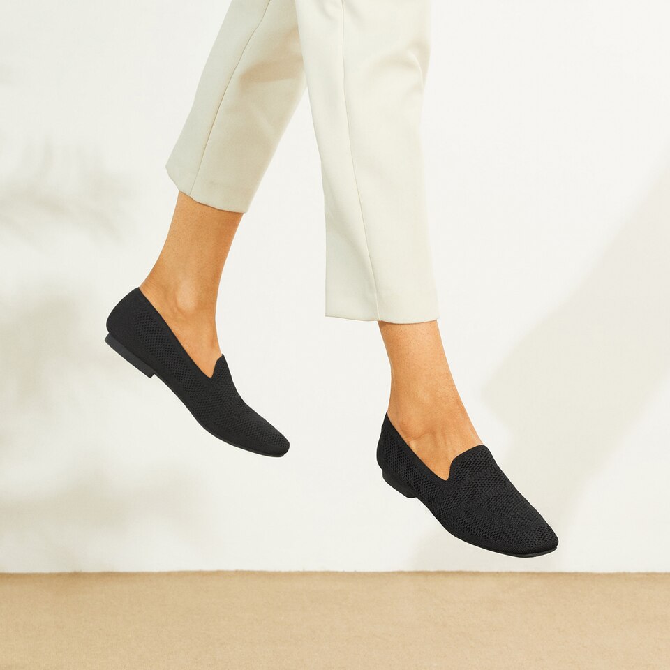 Nina Square Toe Loafers in Bordeaux Red - Women's Sustainable and Stylish Shoes | Vivaia