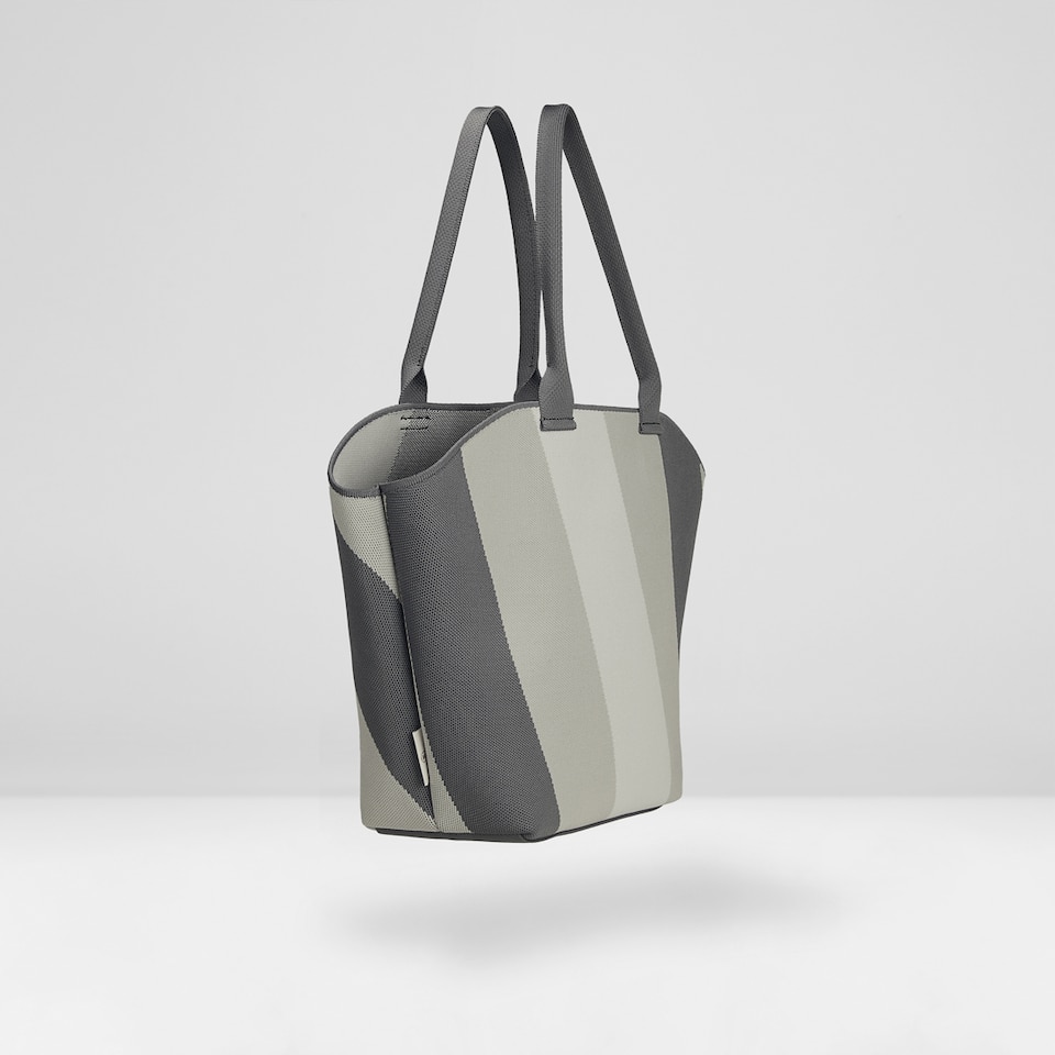 Miranda Tote Bag in Blue Grey | Women's Sustainable, Washable and Stylish Knitbags | VIVAIA
