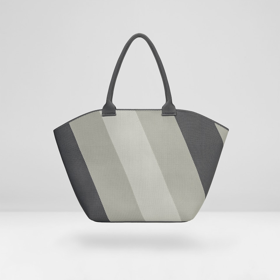 Miranda Tote Bag in Blue Grey | Women's Sustainable, Washable and Stylish Knitbags | VIVAIA