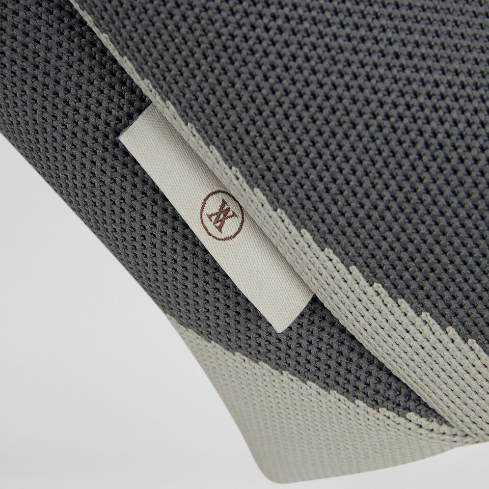 Miranda Tote Bag in Blue Grey | Women's Sustainable, Washable and Stylish Knitbags | VIVAIA
