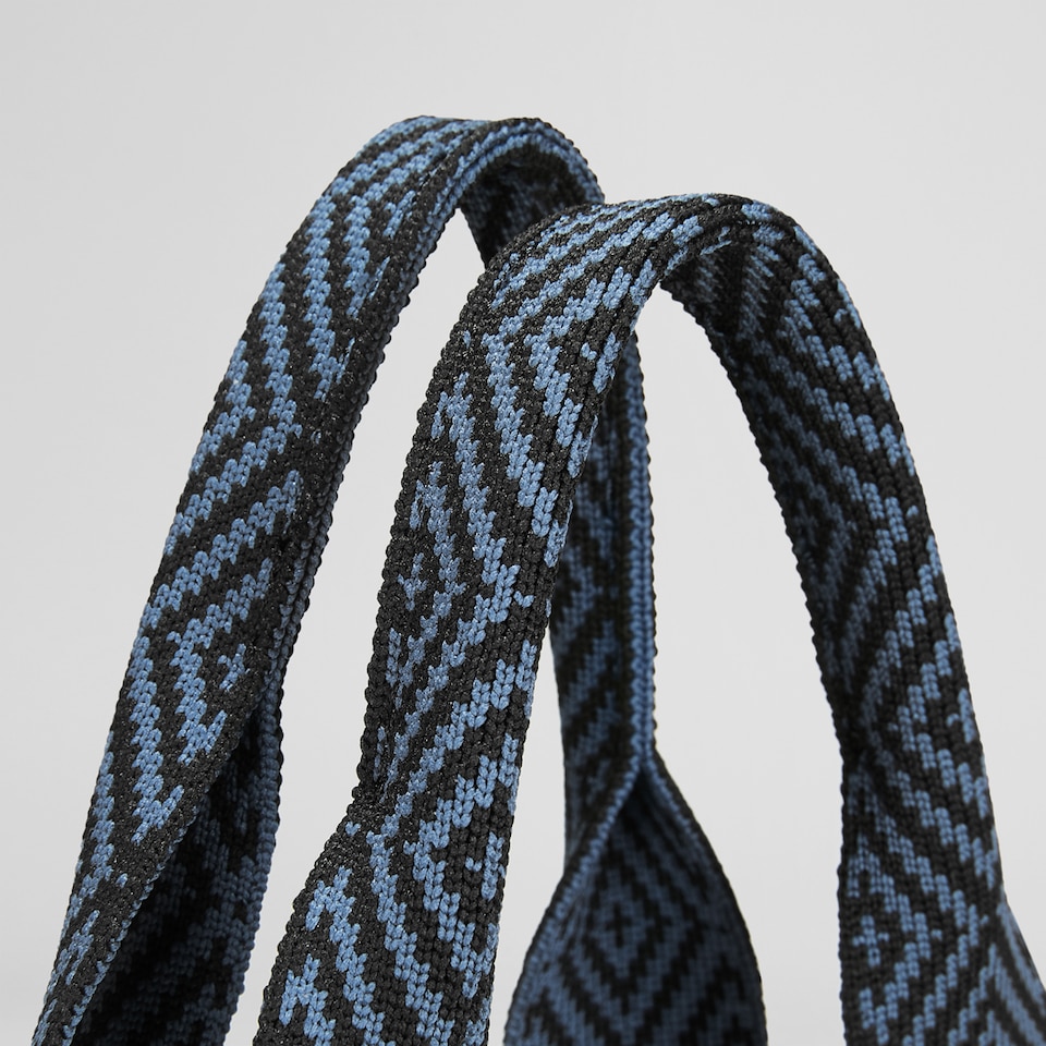 Jemma Tote Bag in Black | Women's Sustainable, Washable and Stylish Knitbags | VIVAIA