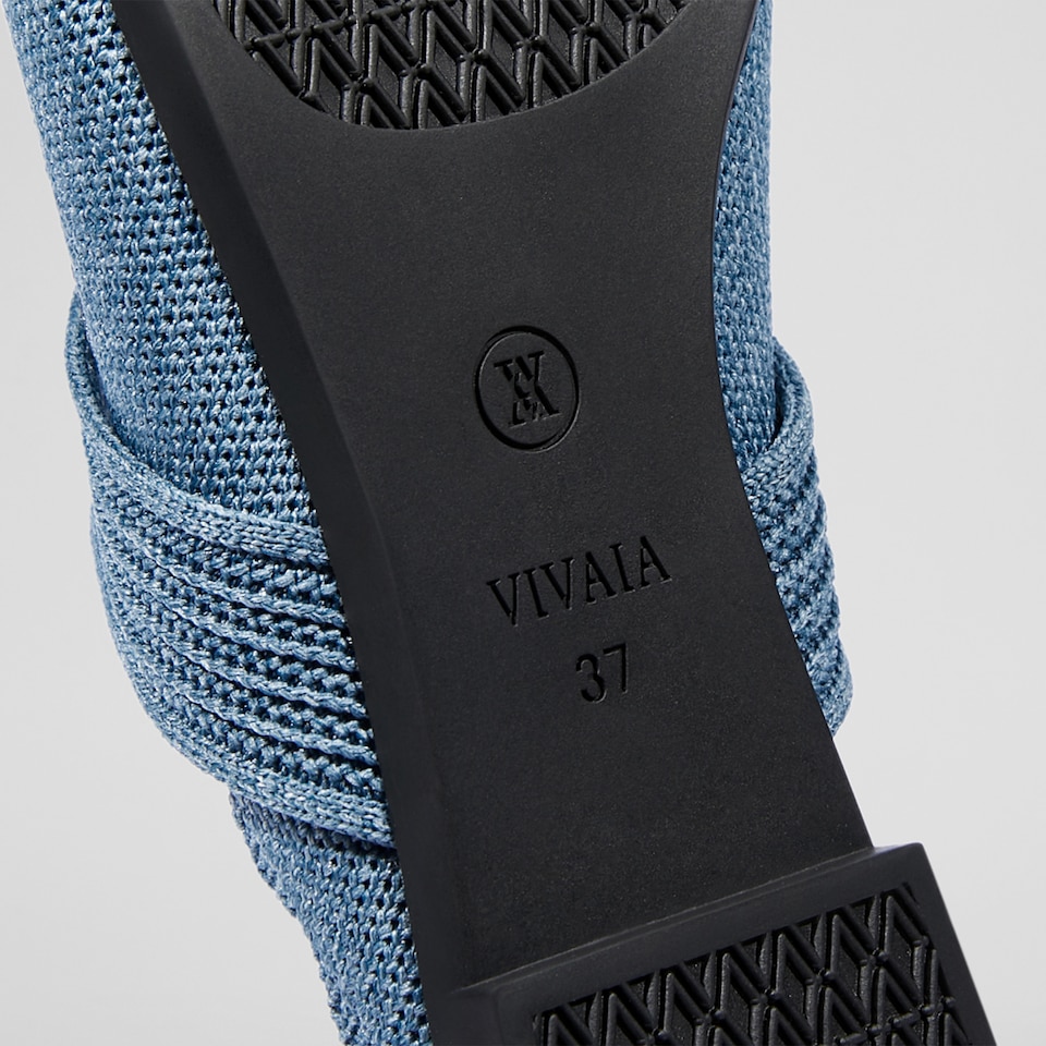 Venus Pointed Toe Mules in Denim Blue - Women's Sustainable and Stylish Shoes | Vivaia