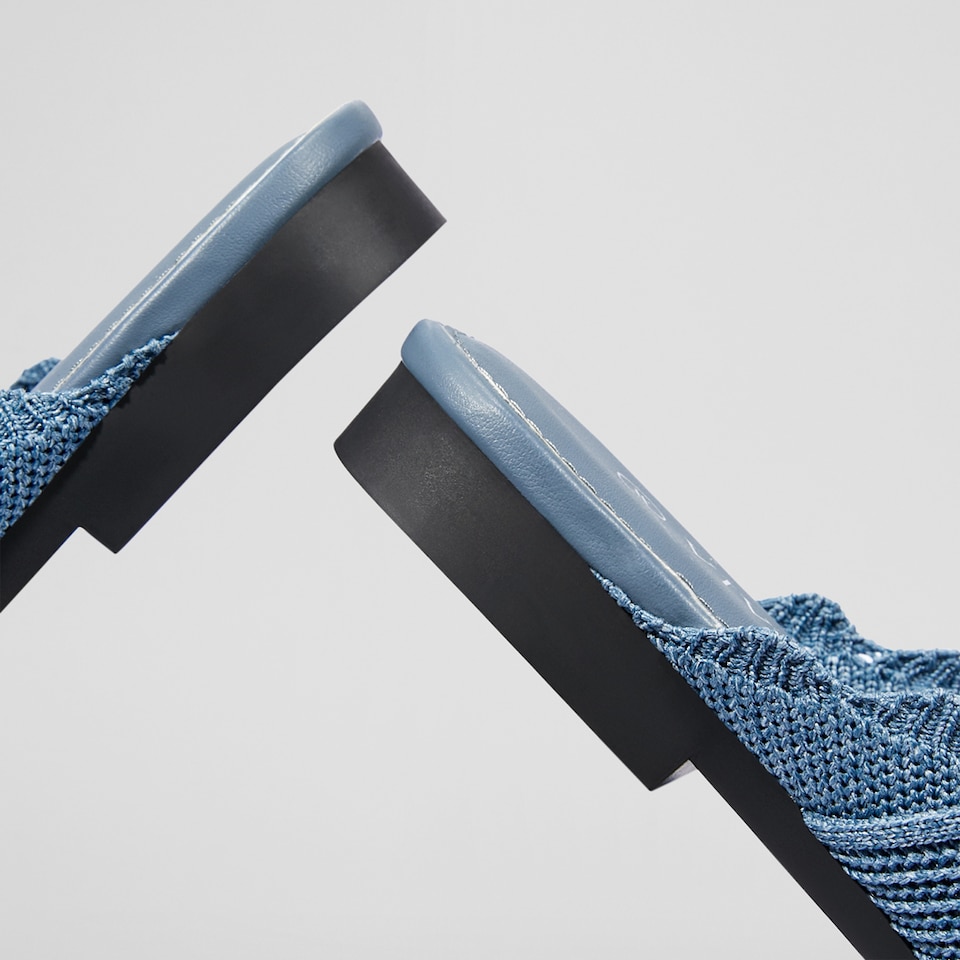 Venus Pointed Toe Mules in Denim Blue - Women's Sustainable and Stylish Shoes | Vivaia