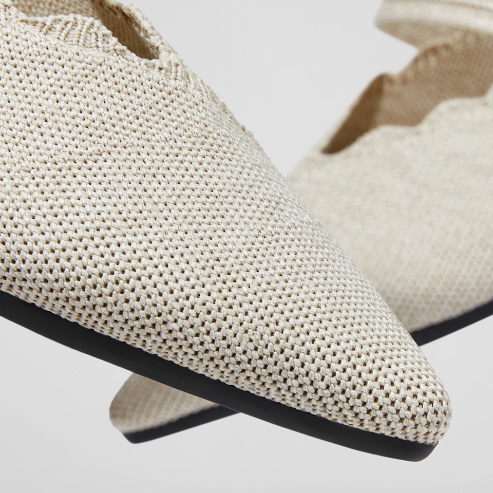 Venus Pointed Toe Mules in Cream Ivory - Women's Sustainable and Stylish Shoes | Vivaia