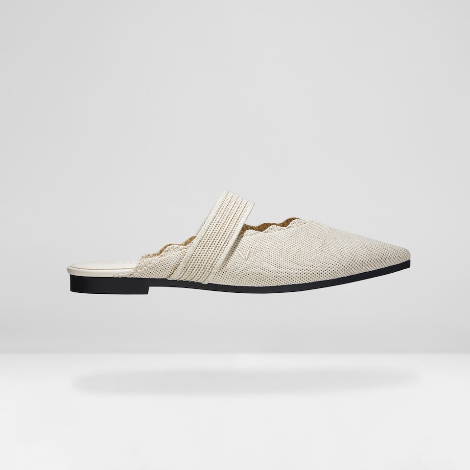 Venus Pointed Toe Mules in Cream Ivory - Women's Sustainable and Stylish Shoes | Vivaia