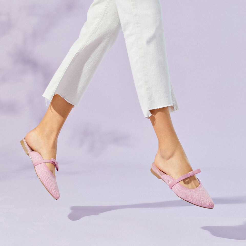 Elsie Pointed Toe Mules in Deep Peacock - Women's Sustainable and Stylish Shoes | Vivaia